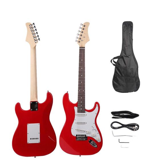 Ηλεκτρική Κιθάρα με Ενισχυτή Χρώματος Κόκκινο Hoppline HOP1000983-1 -  Μουσικά Όργανα