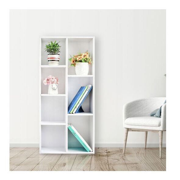 Ξύλινη Βιβλιοθήκη με 6 Ράφια 50 x 24 x 106 cm ModernHome WYJ-071 -  Έπιπλα Γραφείου