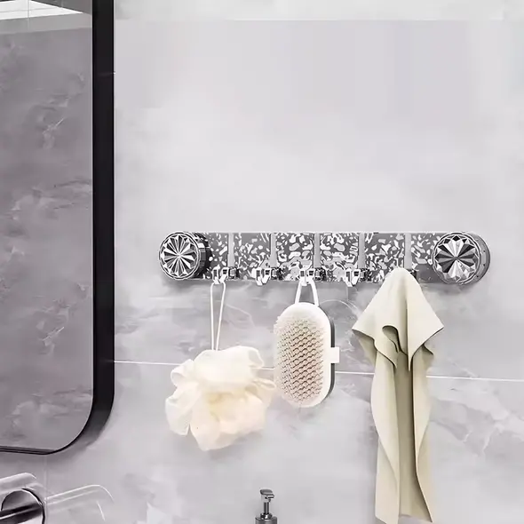 Κρεμάστρα Μπάνιου-Κουζίνας 40cm Χωρίς Τρύπημα με Βεντούζα & Σιλικόνη – Ισχυρή Στήριξη -  ΕΙΔΗ ΣΠΙΤΙΟΥ