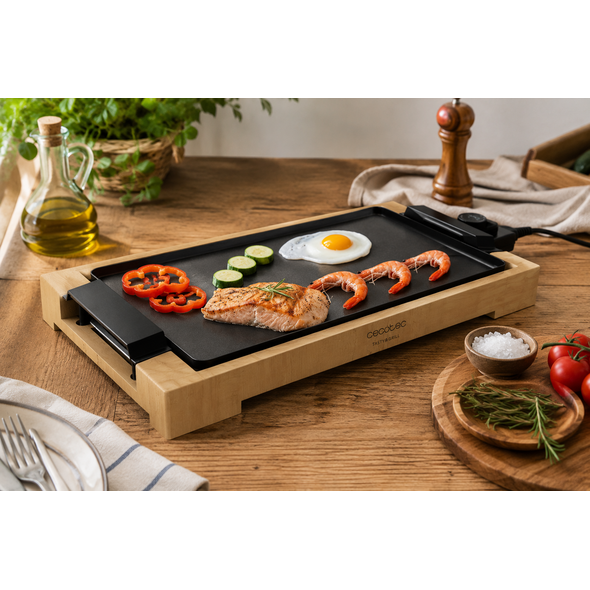 Ηλεκτρική Ψηστιέρα - Γκριλιέρα 2000 W Tasty & Grill 2000 Bamboo Cecotec CEC-03089