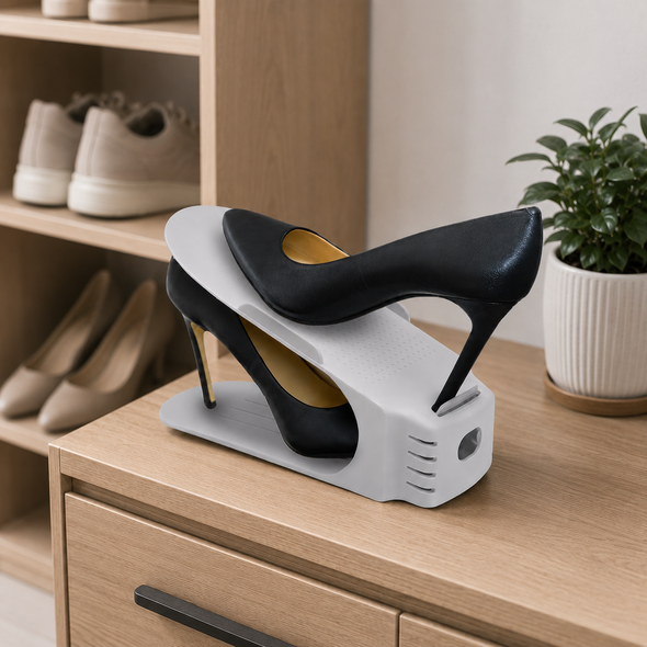 Θήκη Οργάνωσης Παπουτσιών Shoe Slotz® – Διπλασιάστε τον Χώρο στην Ντουλάπα