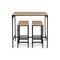 Σετ Μεταλλικό Ορθογώνιο Τραπέζι - Bar 100 x 60 x 95 cm με 4 Σκαμπό Memphis Idomya 30080278 - Τραπέζια